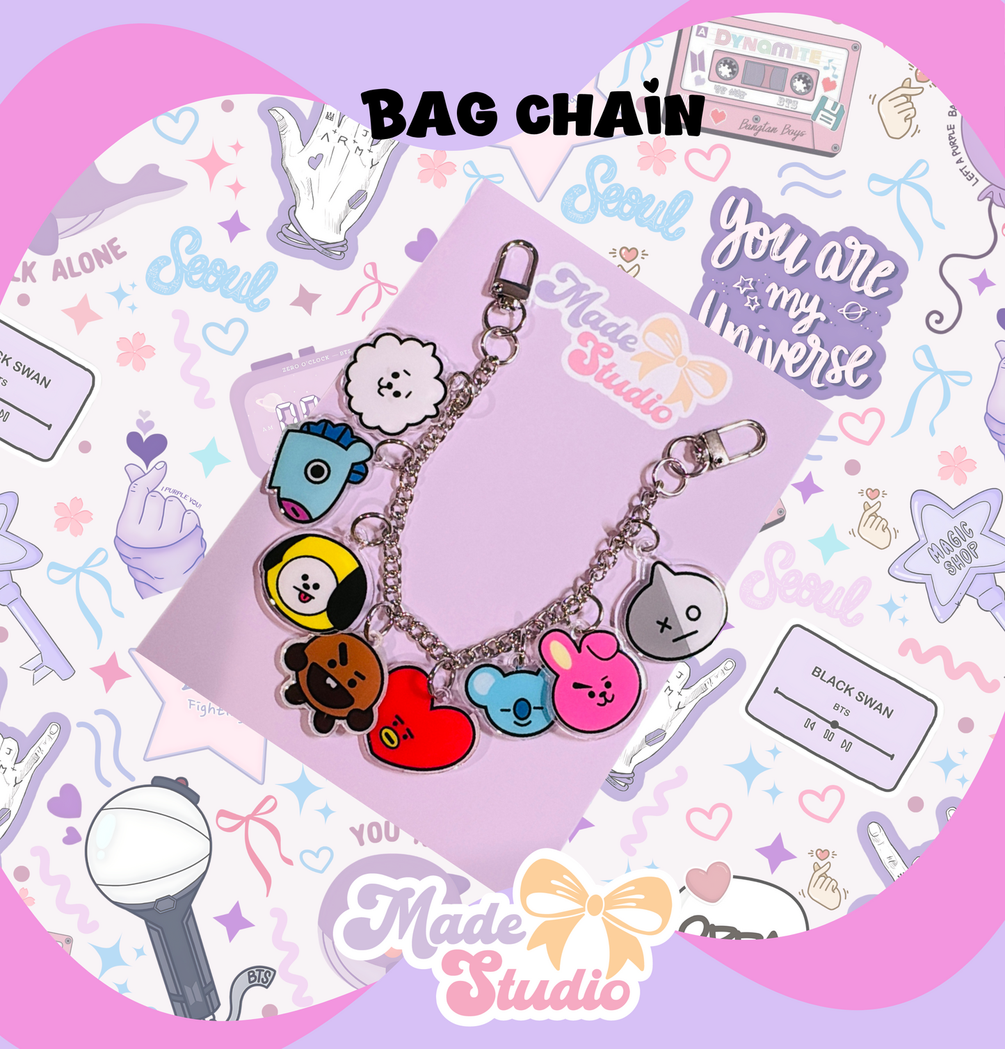Bt Bag Chain Acrylic
