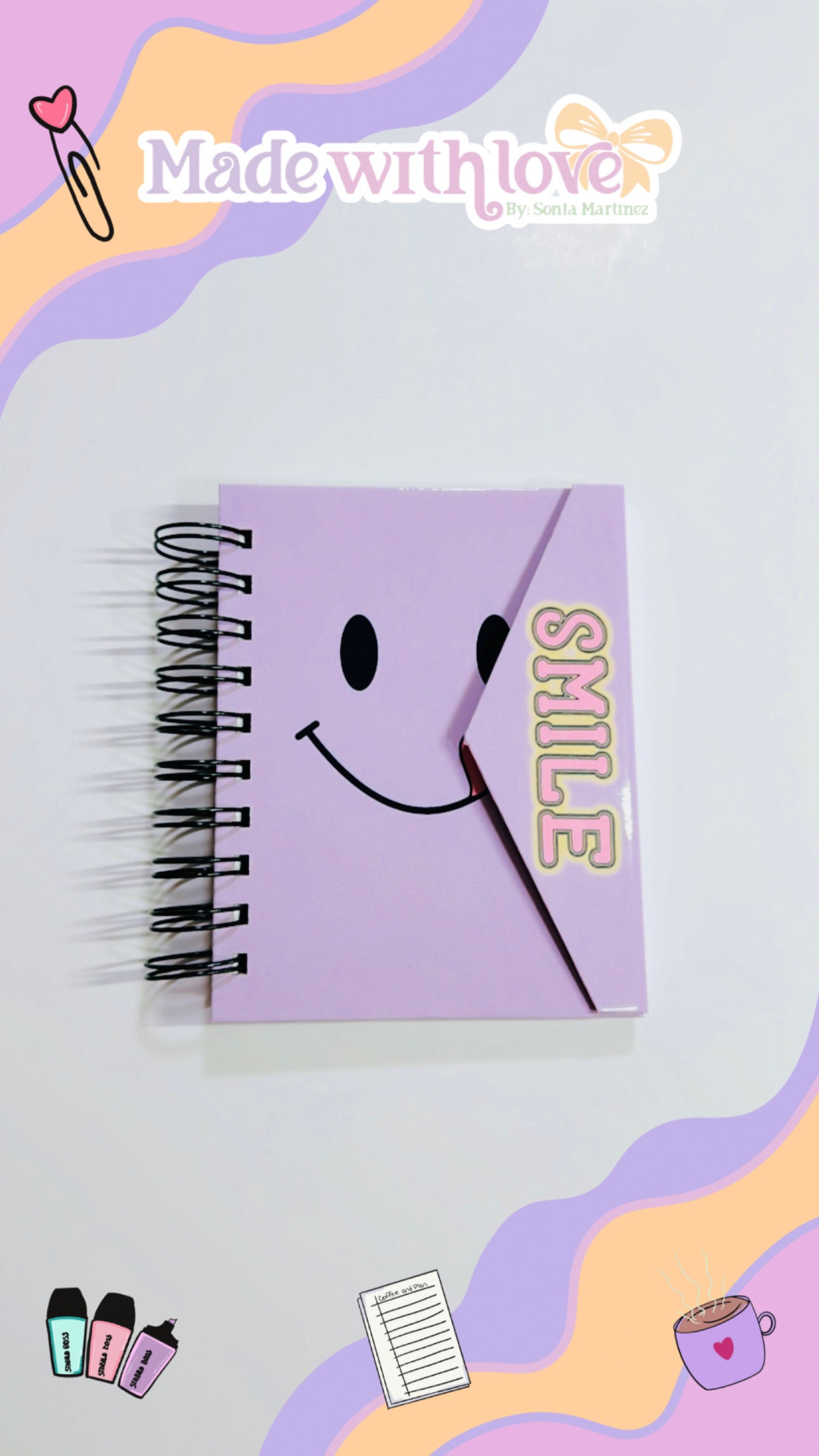 A6 Smile Flip Notebook