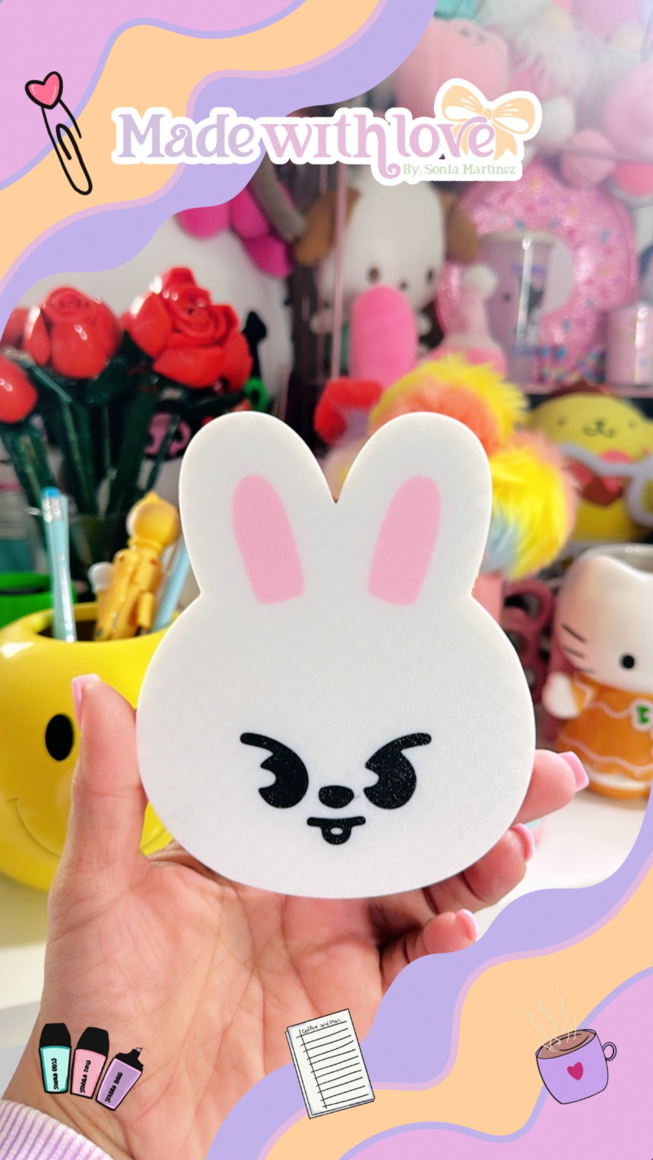 Lee Know Stray Kids Character Cup Coaster