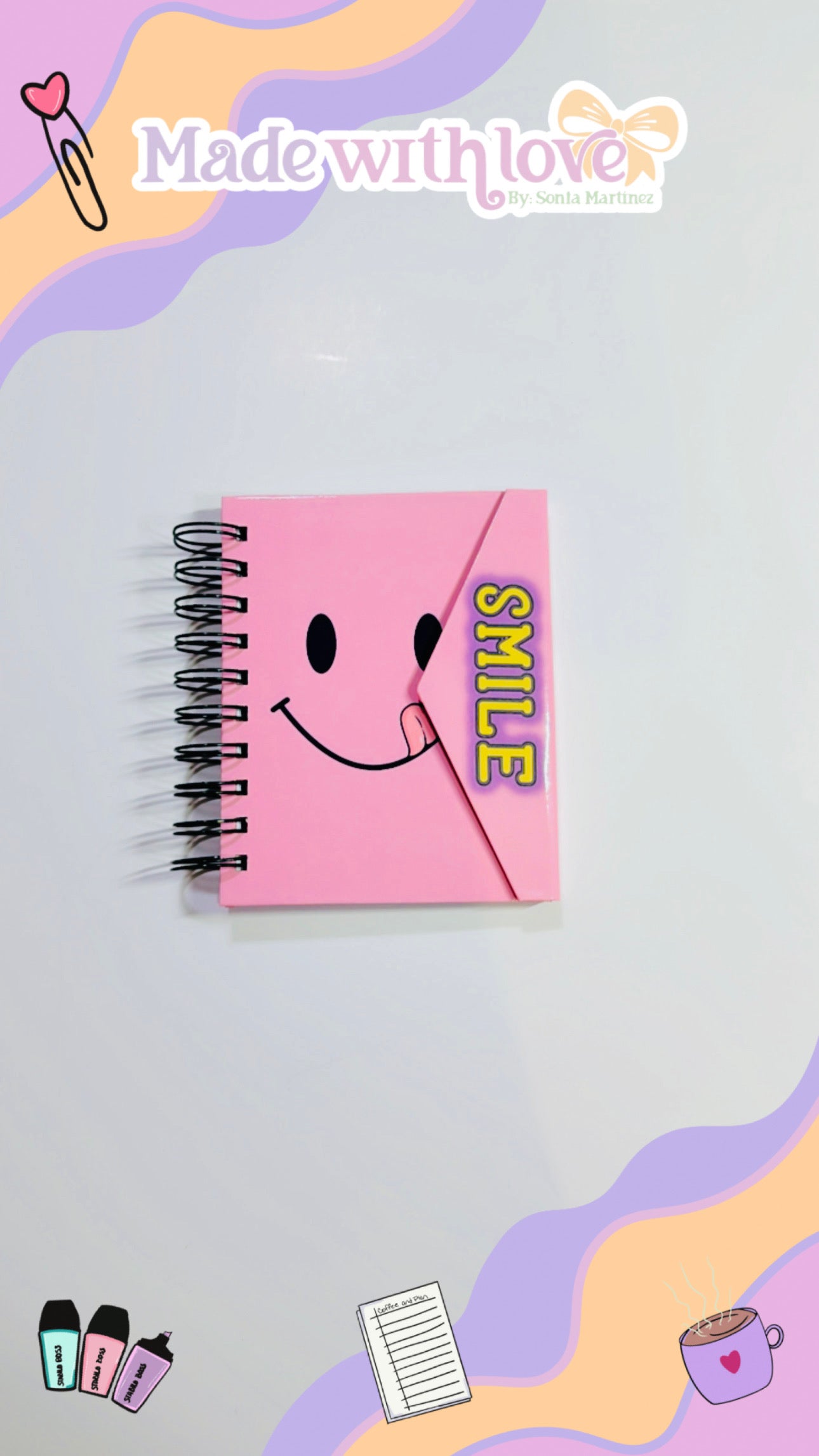 A6 Smile Flip Notebook
