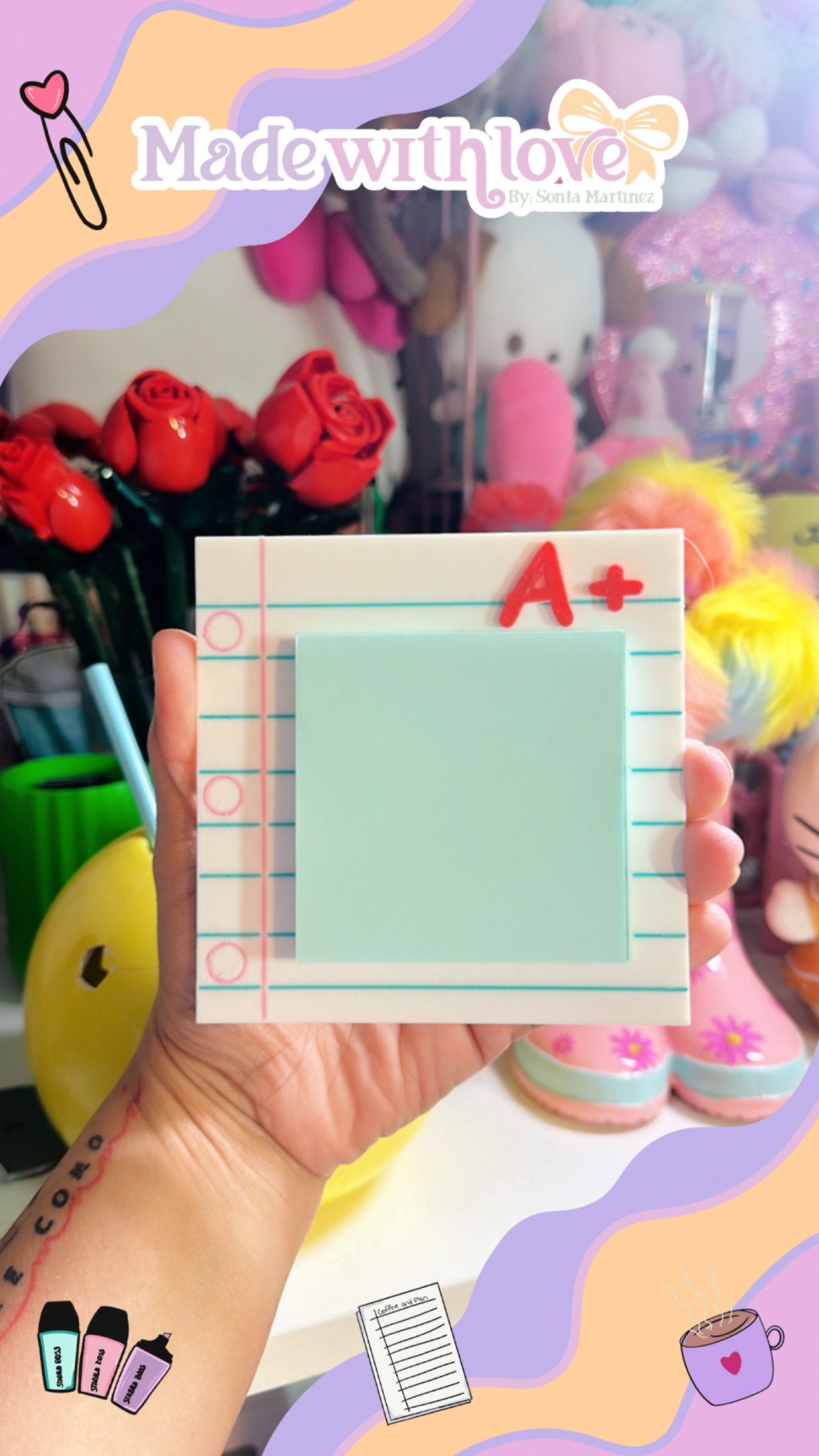 Paper Post-It Holder