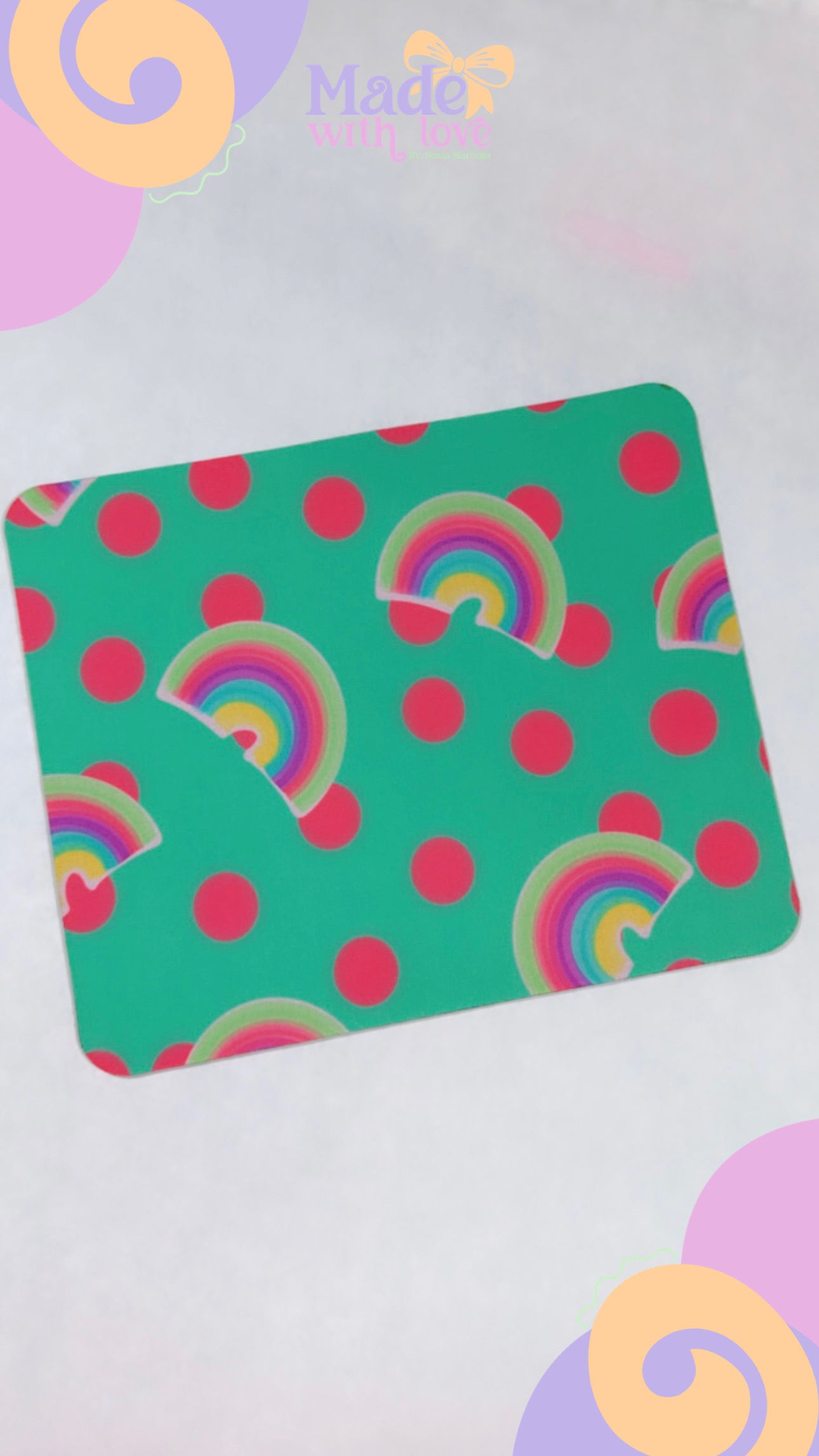 Rainbow Dots Mouse Pad