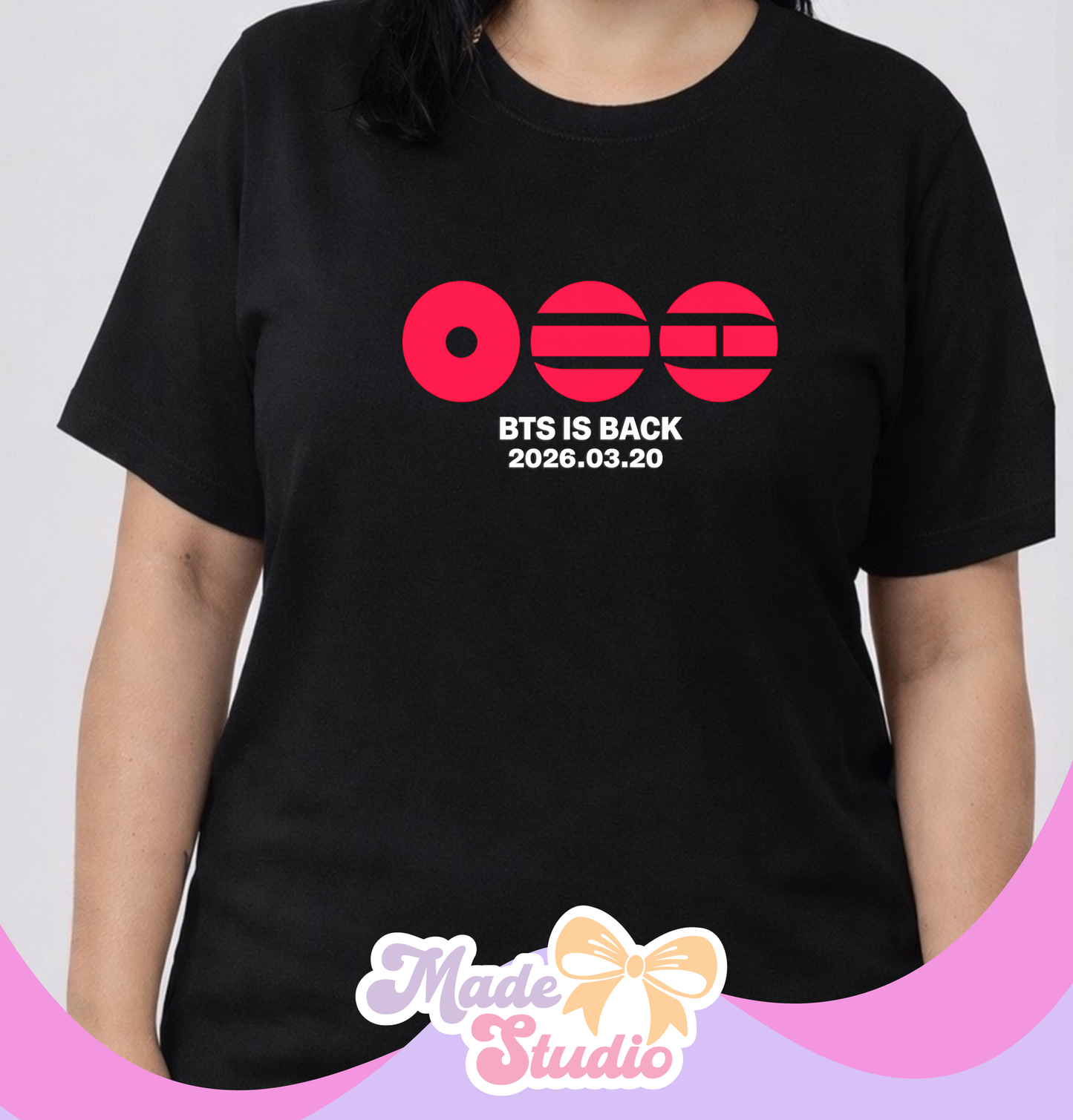 BTS Comeback 2026 T-Shirt | Handwritten Letters Design