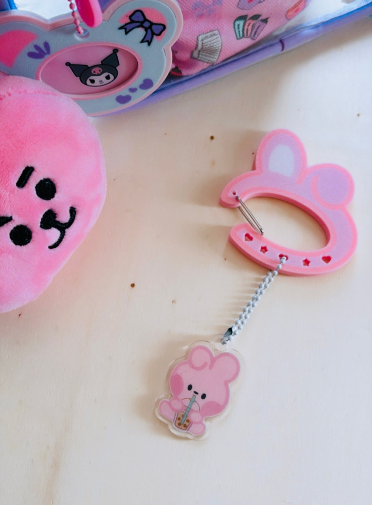 BT21 3D Carabiner Keychain with Acrylic Charms