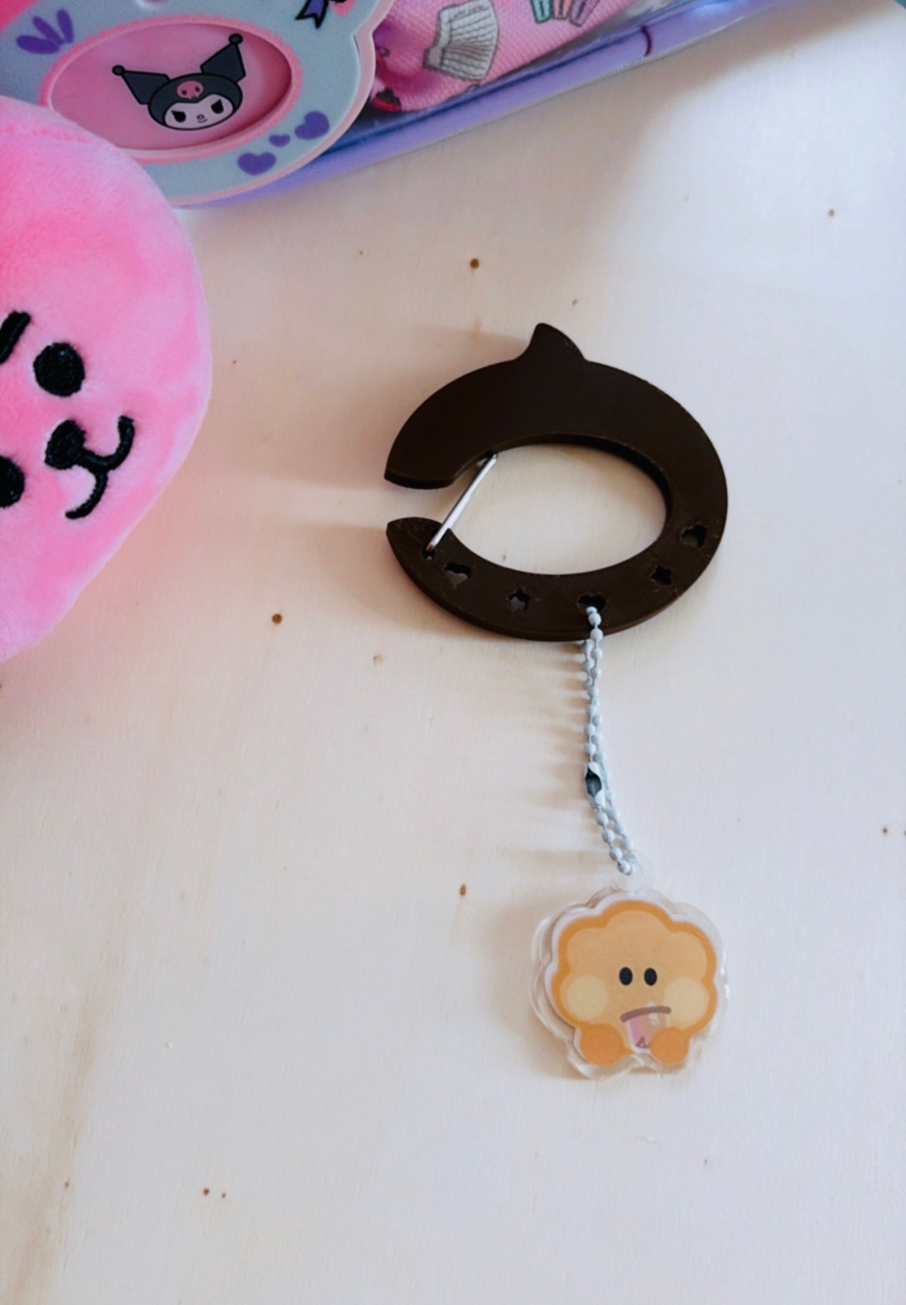 BT21 3D Carabiner Keychain with Acrylic Charms