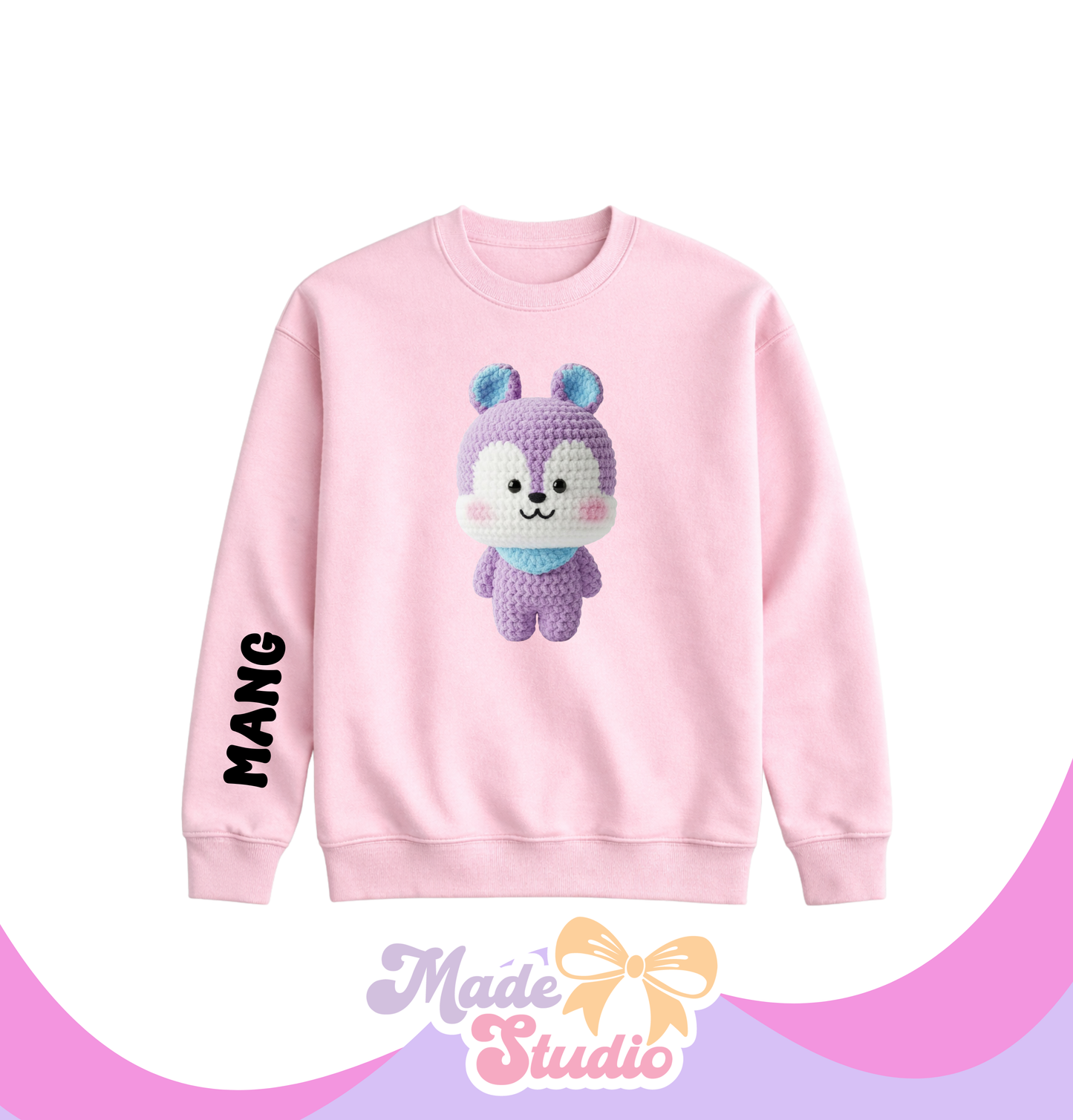 🧶Mang Style 2 BT21 Crochet Style Crewneck Sweatshirt