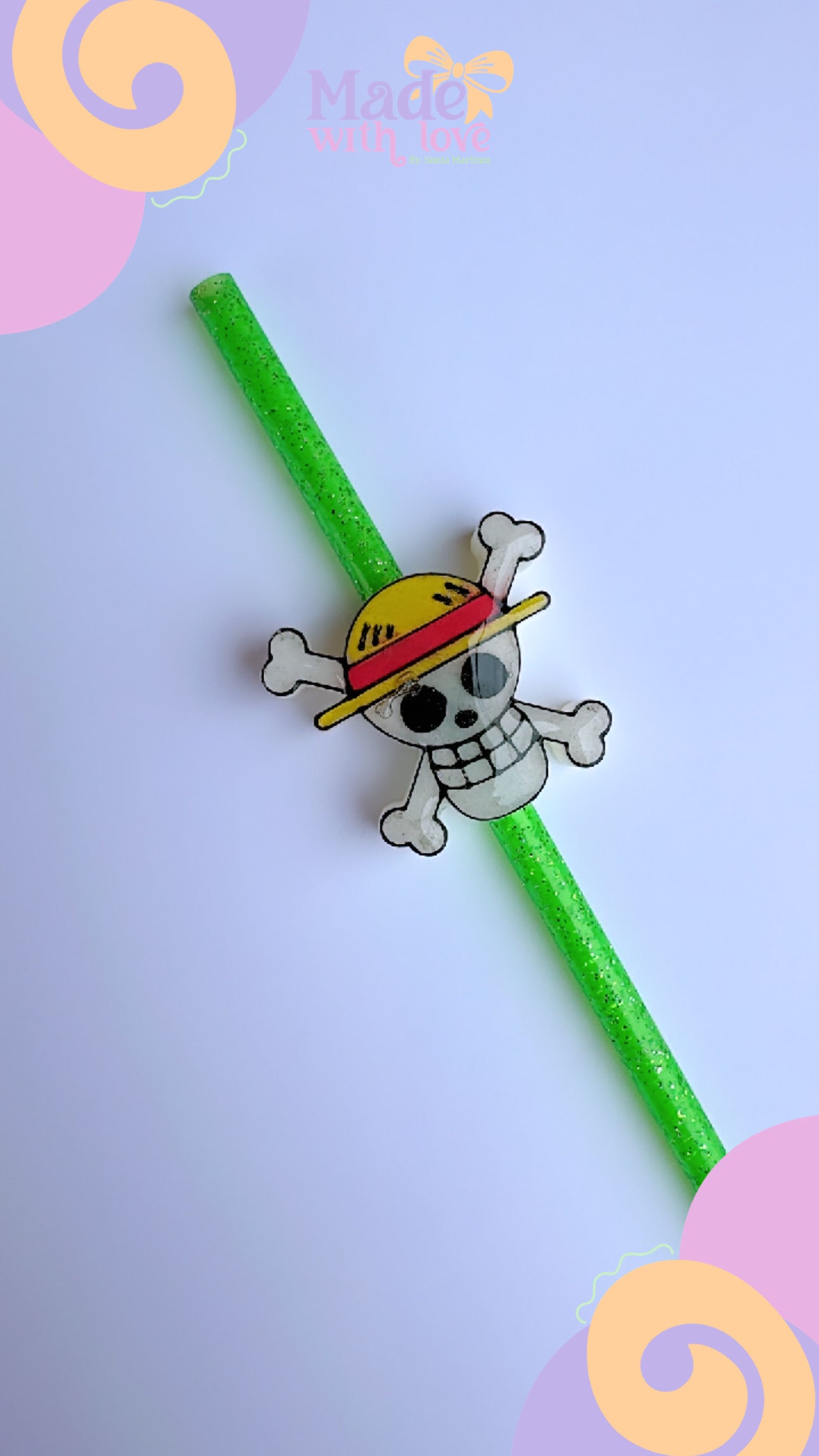 One piece 3d Strawtopper