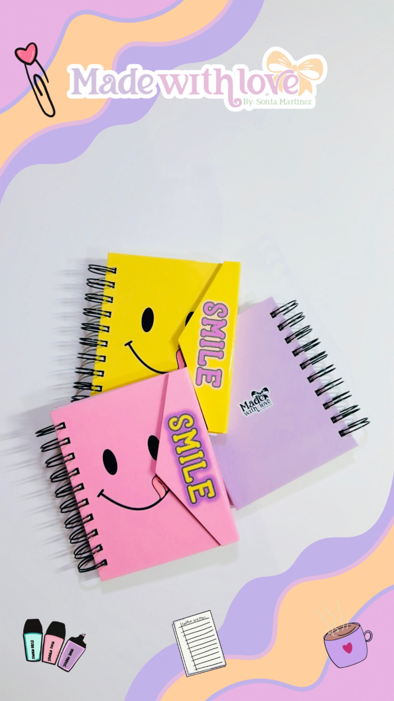 A6 Smile Flip Notebook