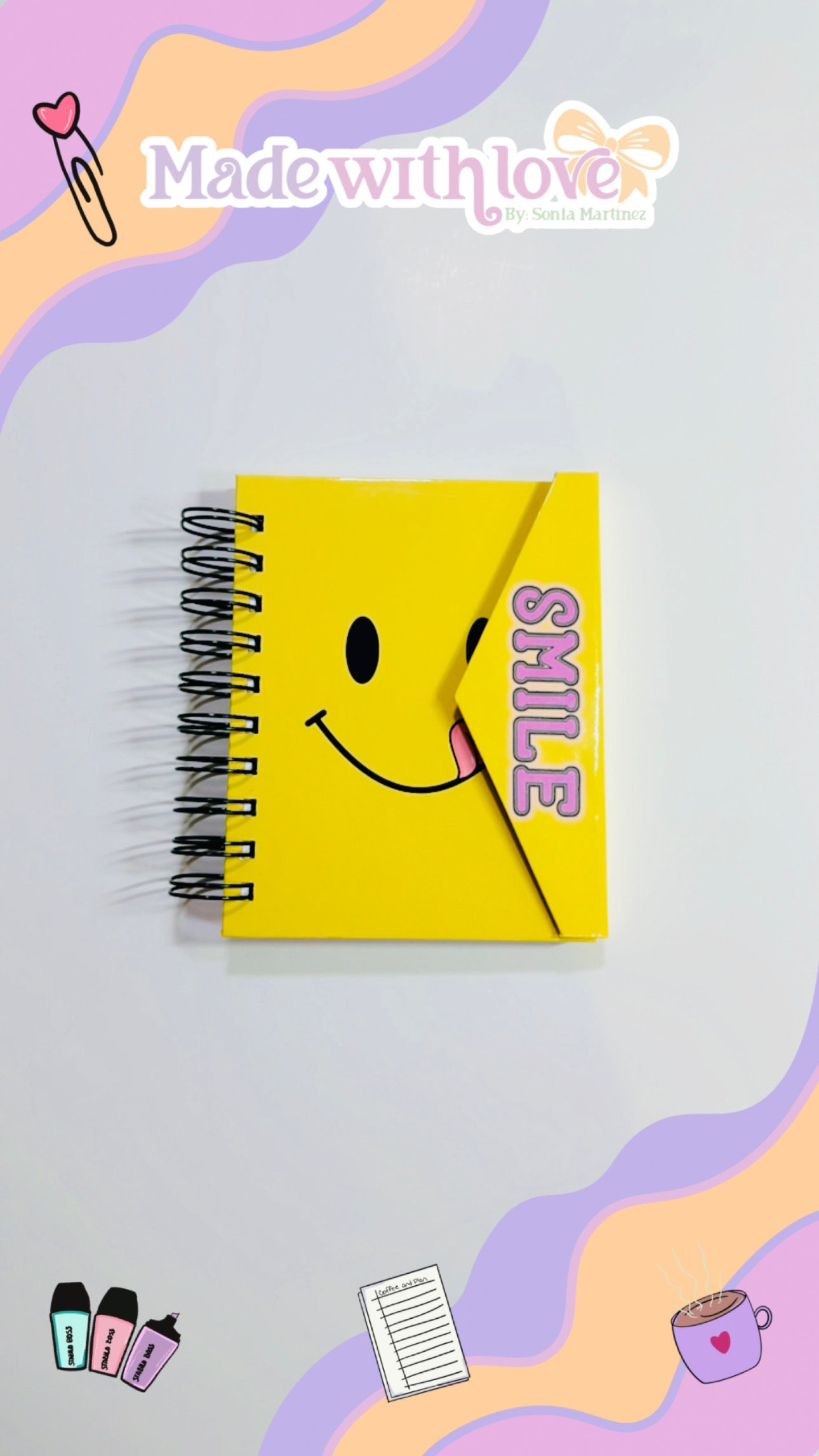 A6 Smile Flip Notebook