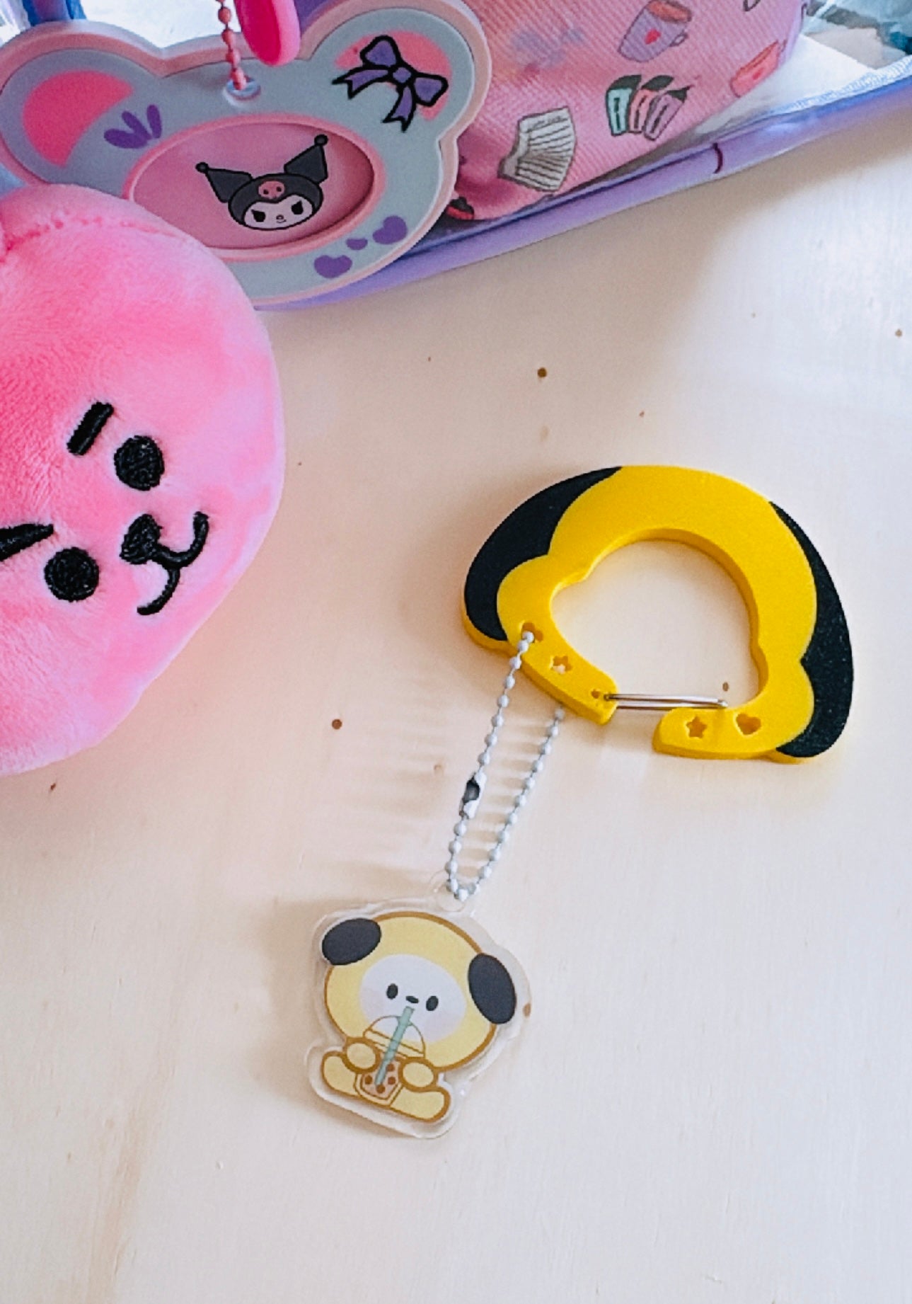 BT21 3D Carabiner Keychain with Acrylic Charms