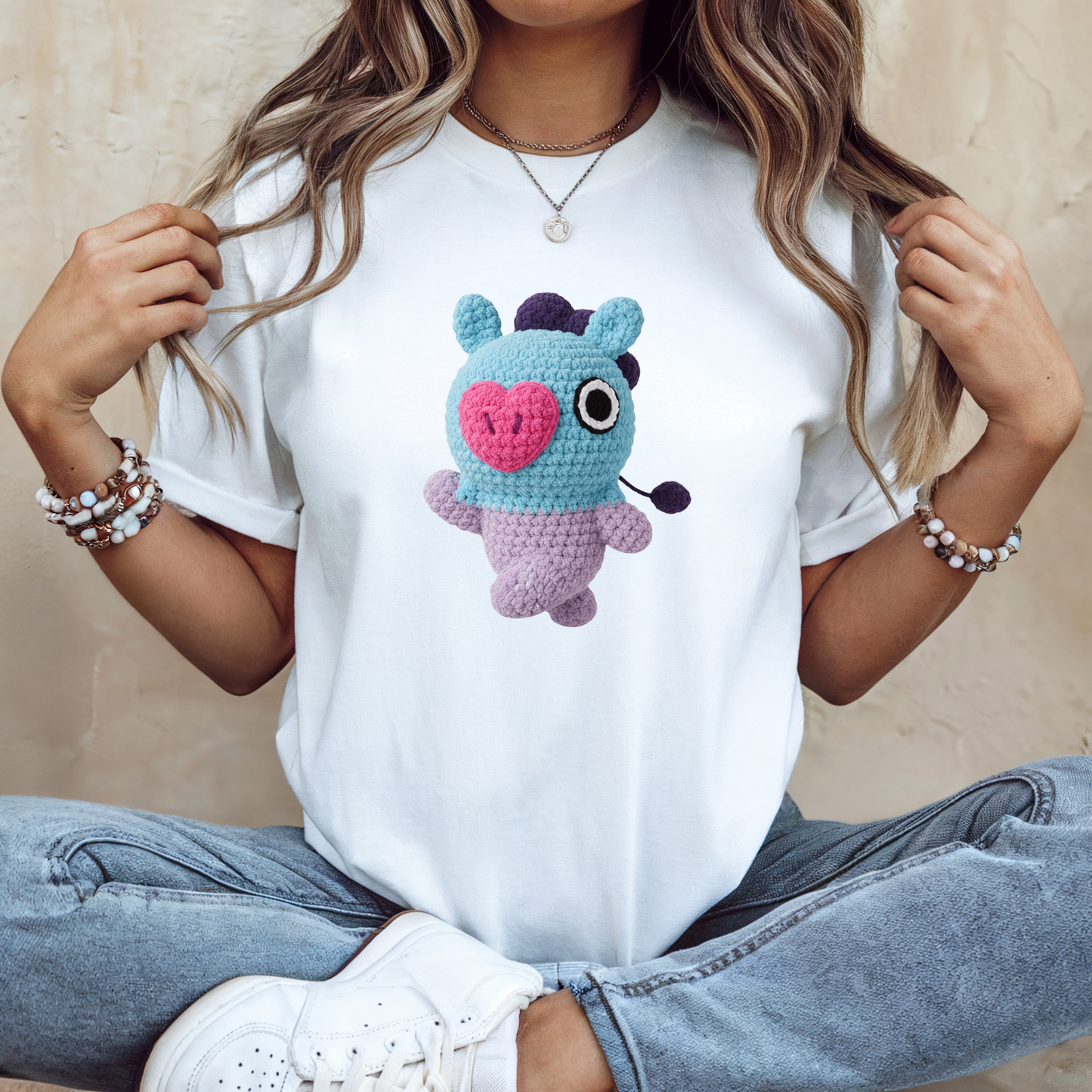 BT21   Amigurumi Style Texture T-Shirt