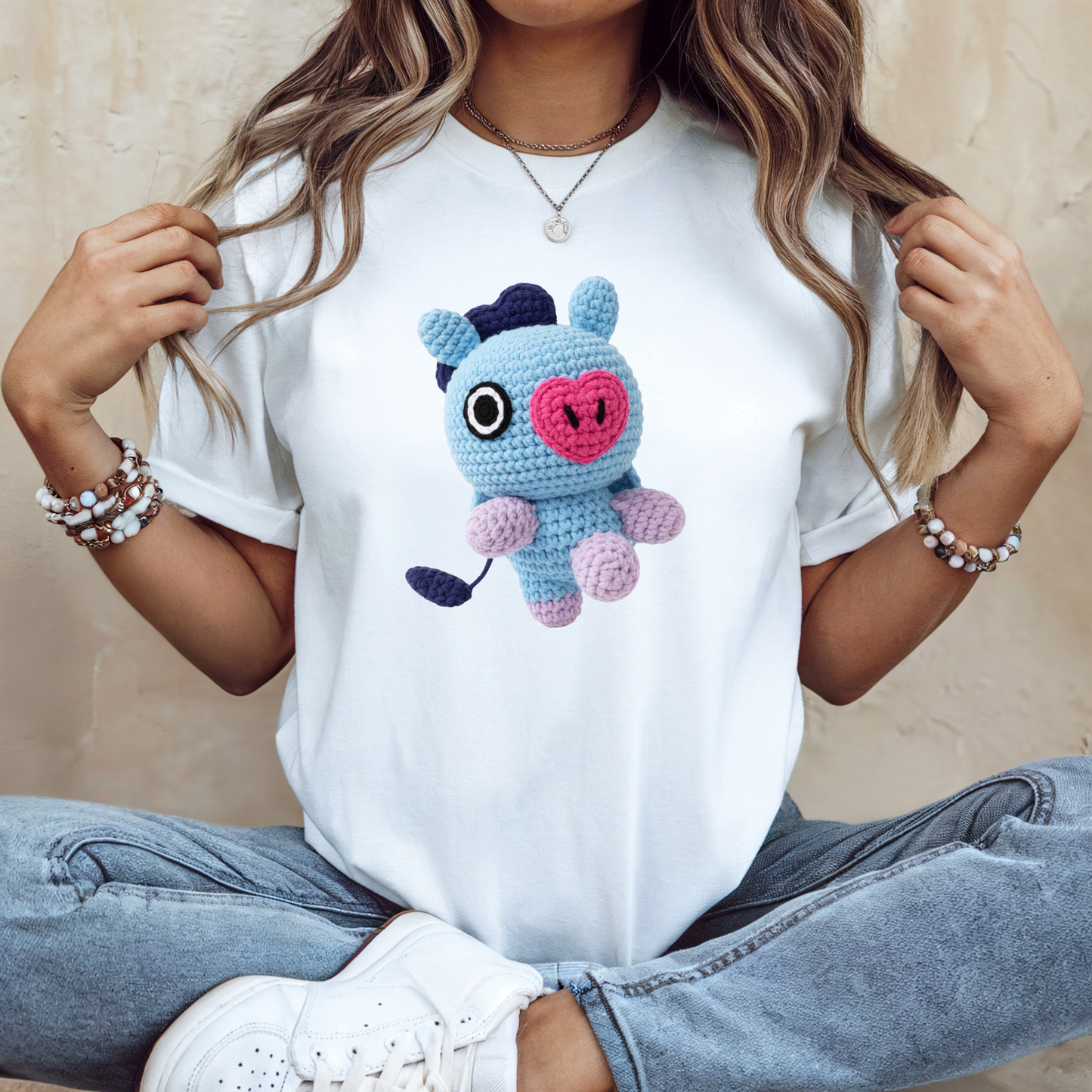 BT21   Amigurumi Style Texture T-Shirt