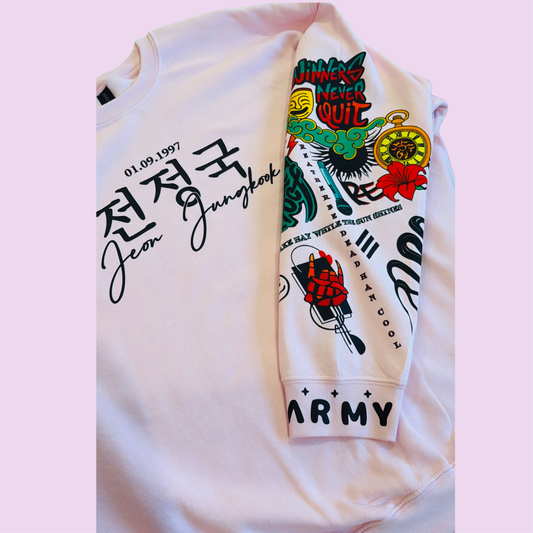 Jungkook Tattoo Crewneck Sweatshirt