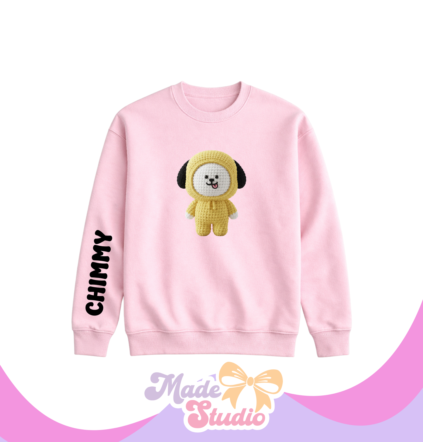 🧶Chimmy BT21 Crochet Style Crewneck Sweatshirt