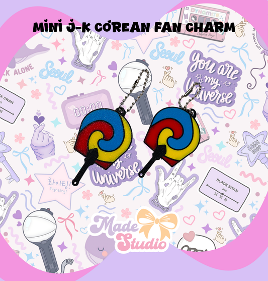 💜 Mini JKook Fan Charm – Double-Sided 3D Printed 💜