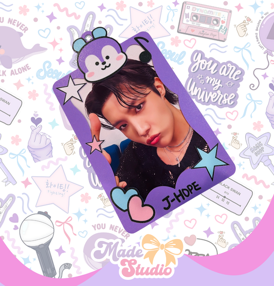 Maxi Tag – Large OT7  K-Pop Photocard / Bag Tag (13 cm x 8 cm)