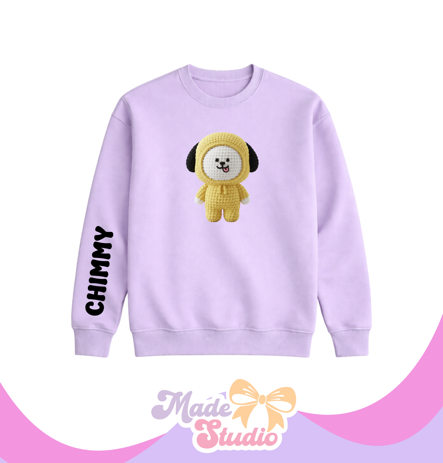 🧶Chimmy BT21 Crochet Style Crewneck Sweatshirt