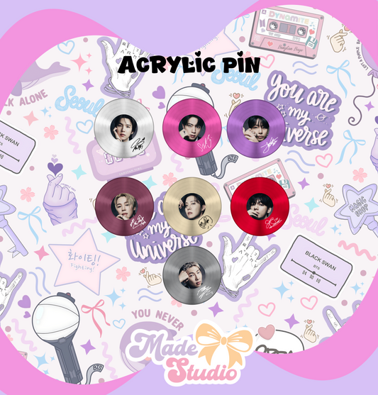 OT7 DISC Acrylic Pins