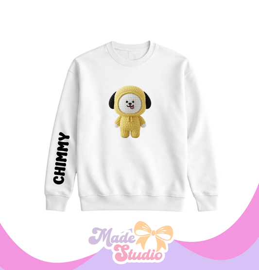 🧶Chimmy BT21 Crochet Style Crewneck Sweatshirt