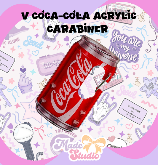 V Coca-Cola Acrylic Carabiner