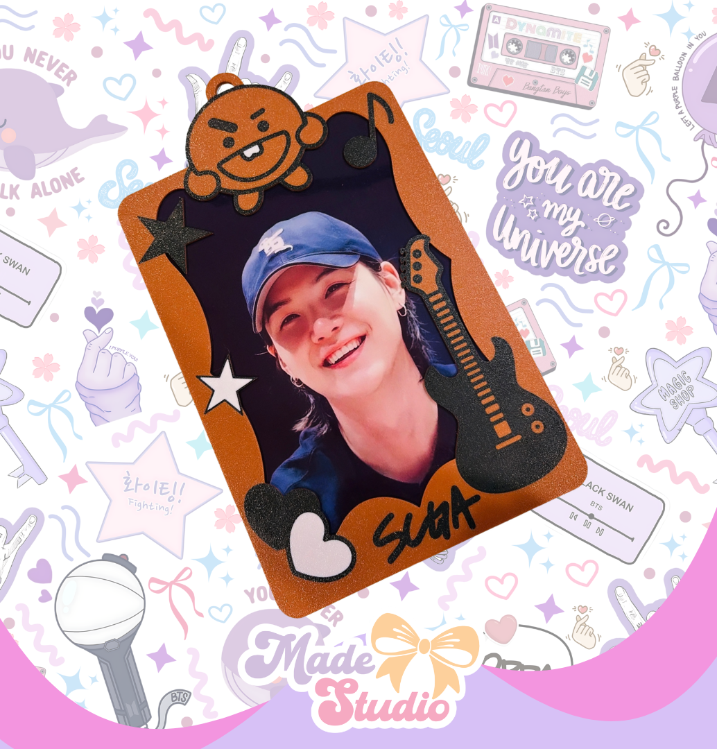 Maxi Tag – Large OT7  K-Pop Photocard / Bag Tag (13 cm x 8 cm)