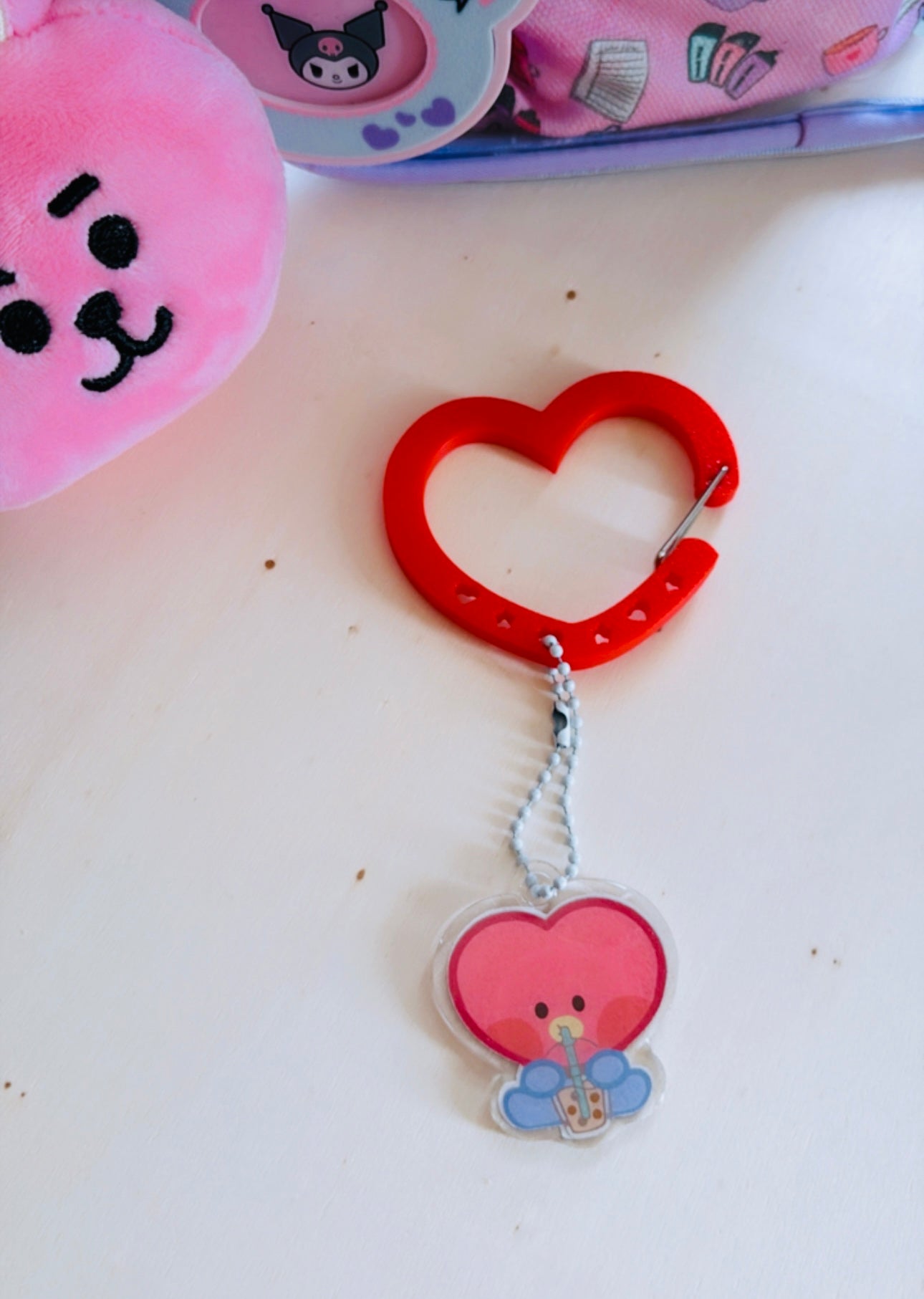 BT21 3D Carabiner Keychain with Acrylic Charms