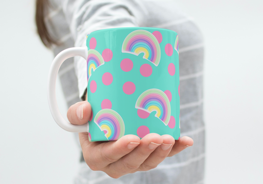 Rainbow dots Mug
