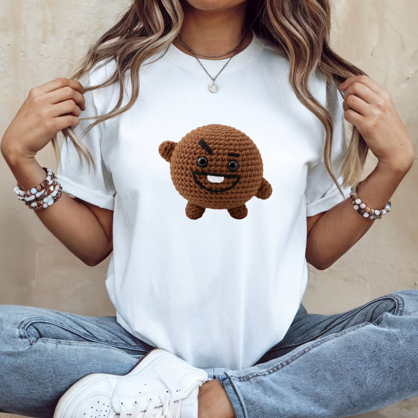 BT21   Amigurumi Style Texture T-Shirt