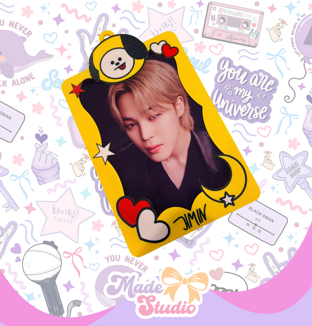 Maxi Tag – Large OT7  K-Pop Photocard / Bag Tag (13 cm x 8 cm)
