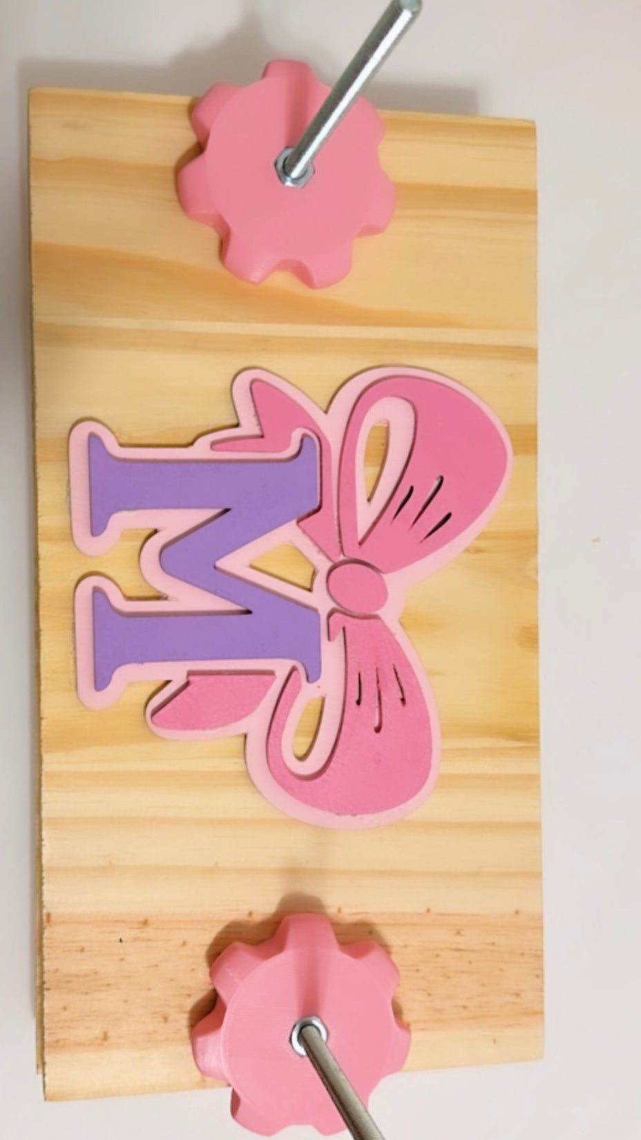 Handmade wooden book press