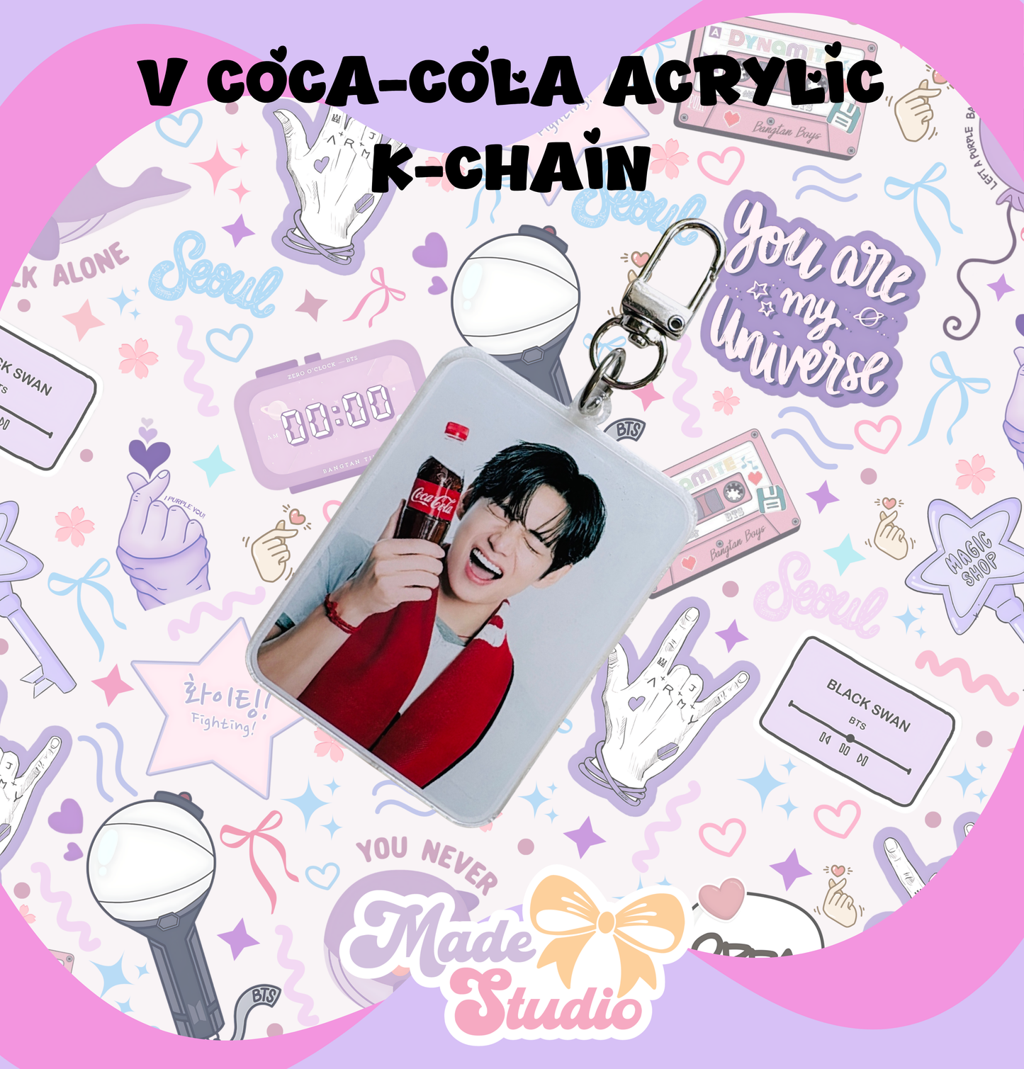V Coca-Cola Acrylic K-Chain