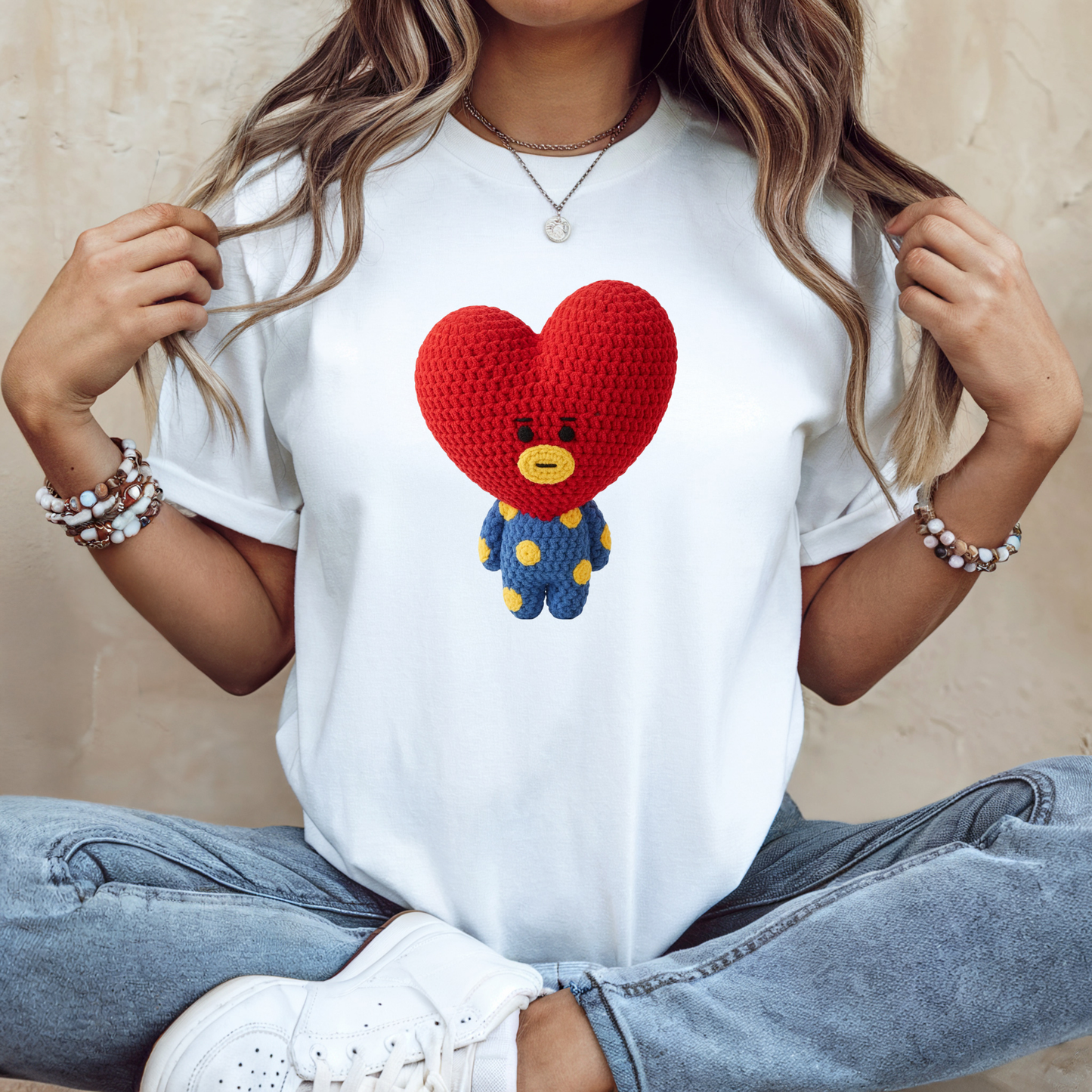 BT21   Amigurumi Style Texture T-Shirt