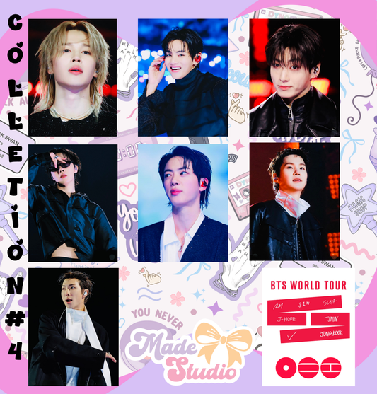 BTS COLLECTION 4 PHOTO CARDS (DOUBLE SIZE PRINT) 💜✨