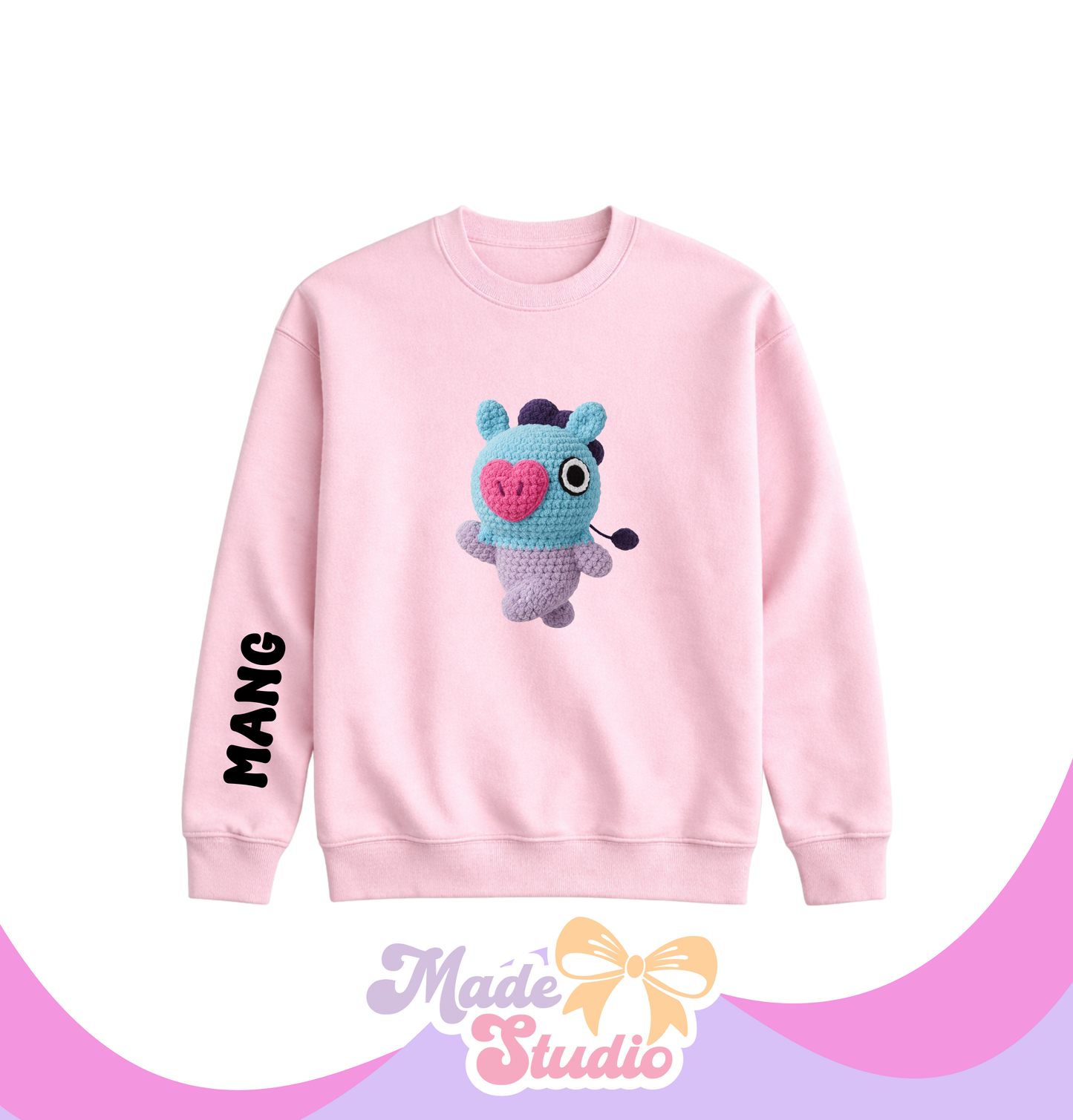 🧶Mang Stile 1 BT21 Crochet Style Crewneck Sweatshirt