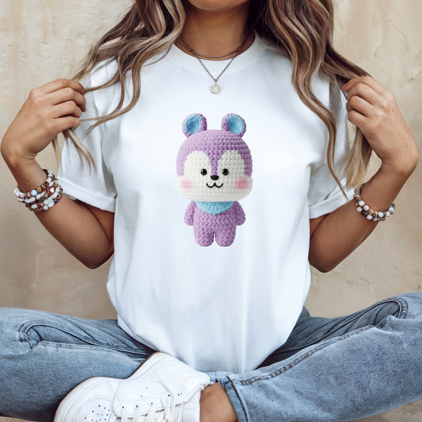 BT21   Amigurumi Style Texture T-Shirt