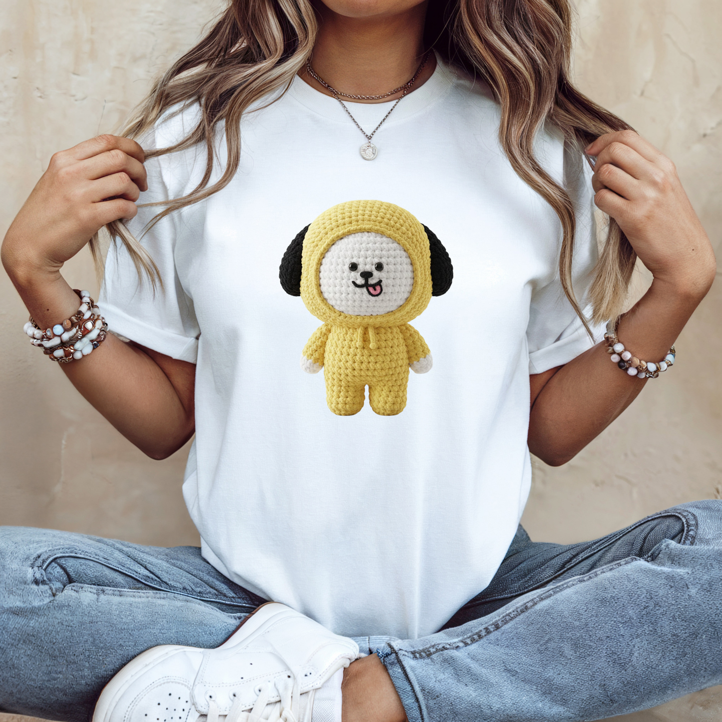 BT21   Amigurumi Style Texture T-Shirt