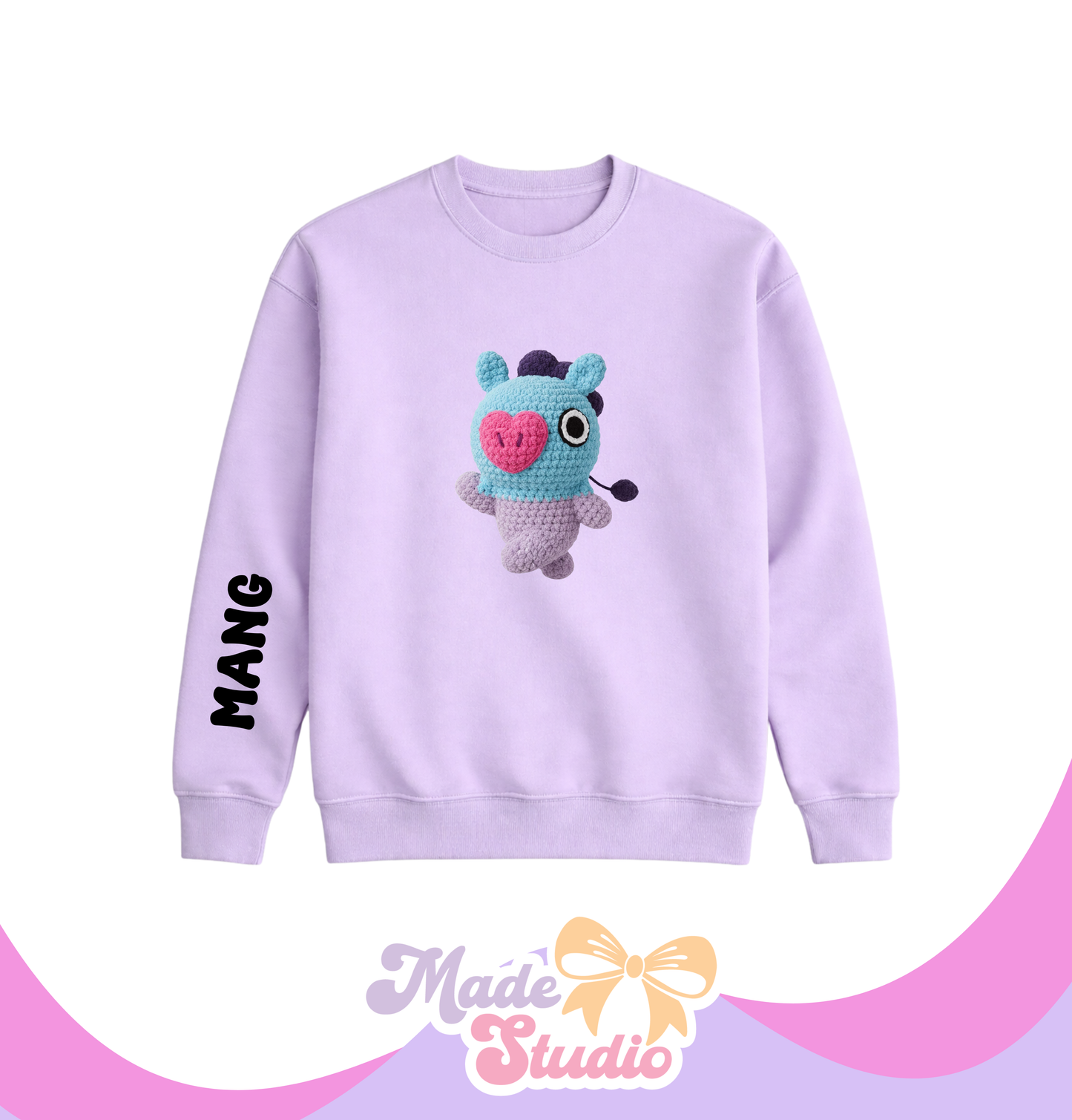 🧶Mang Stile 1 BT21 Crochet Style Crewneck Sweatshirt