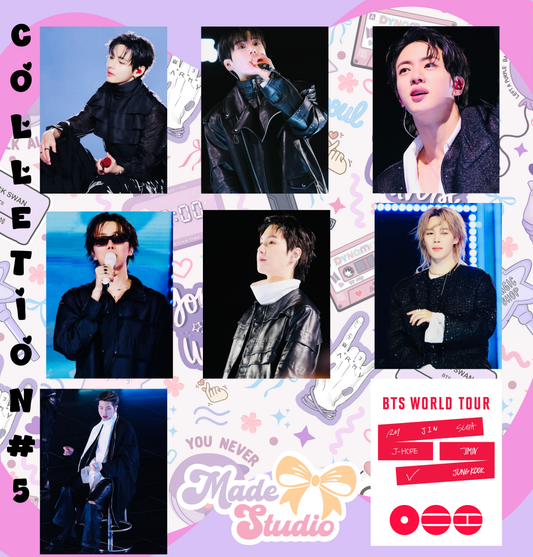 BTS COLLECTION 5 PHOTO CARDS (DOUBLE SIZE PRINT) 💜✨