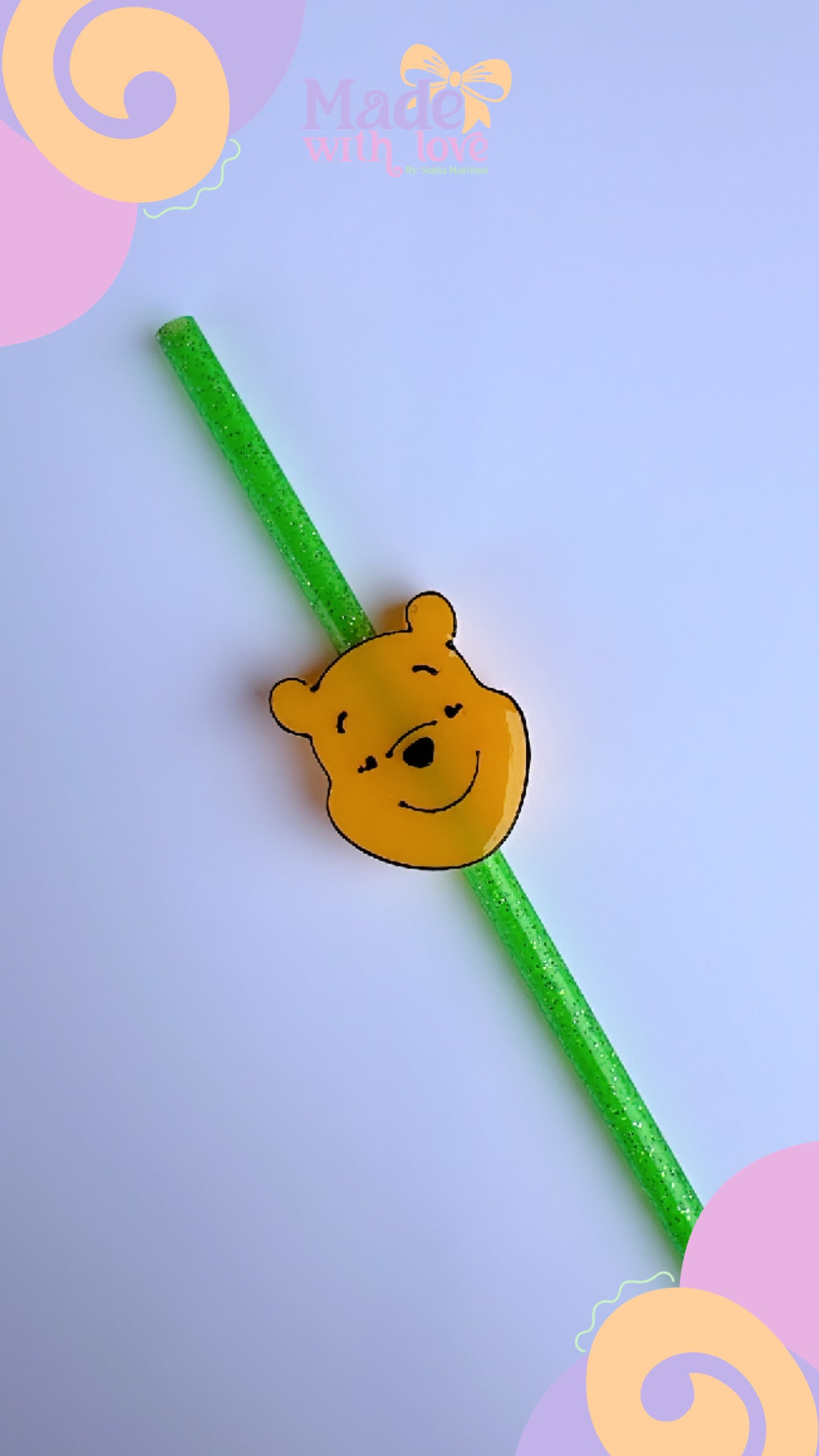 Pooh 3d Strawtopper