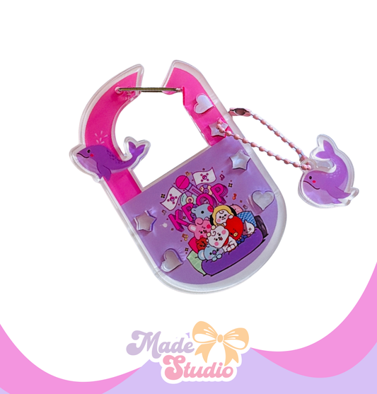 💜 BT21 K-pop Acrylic Carabiner with Charm
