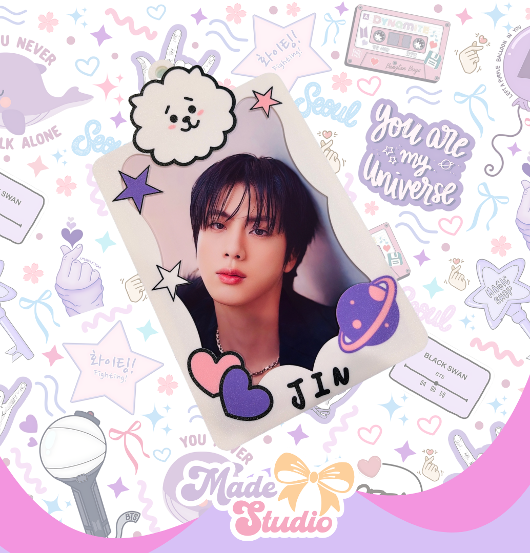 Maxi Tag – Large OT7  K-Pop Photocard / Bag Tag (13 cm x 8 cm)