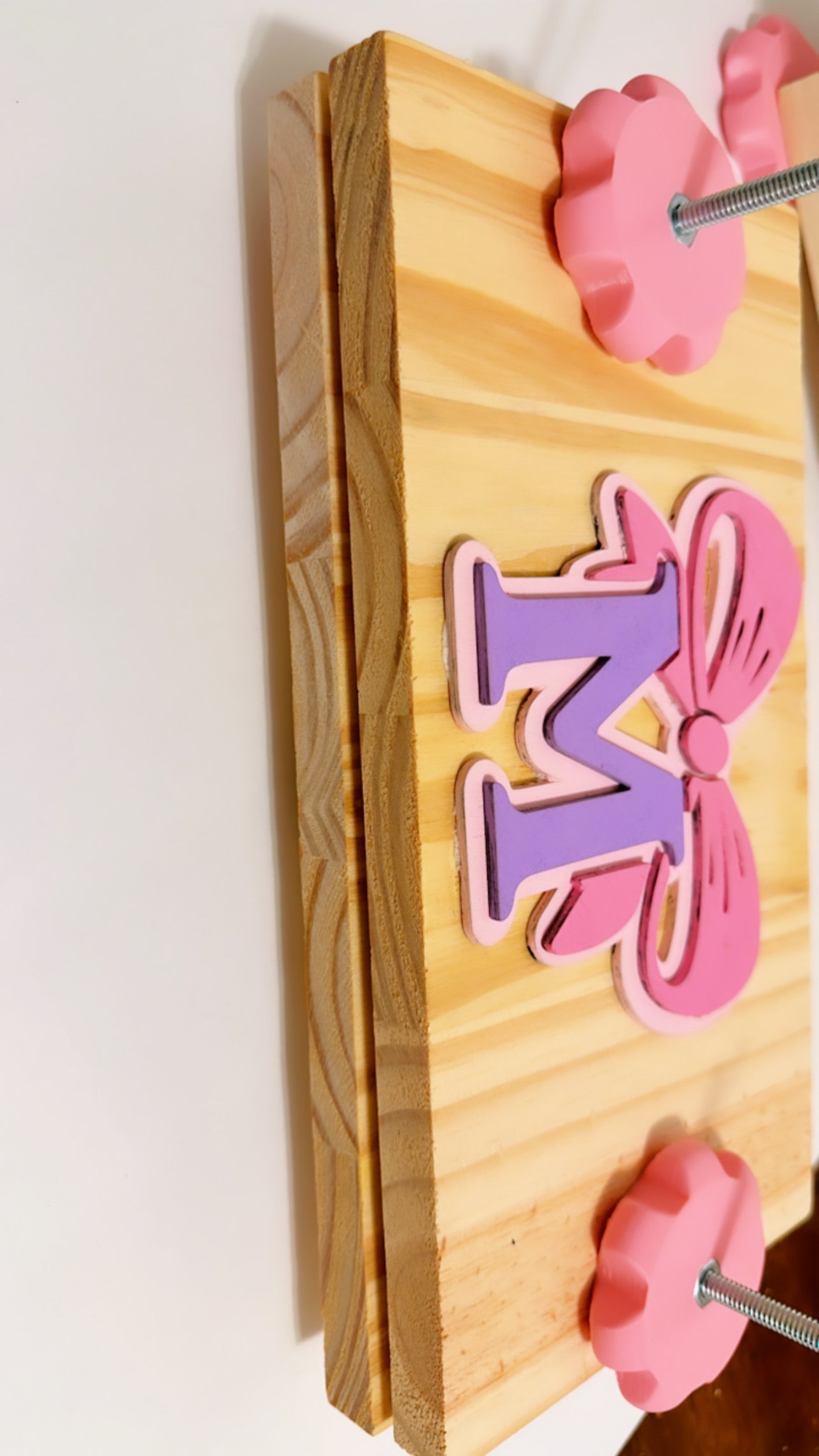 Handmade wooden book press