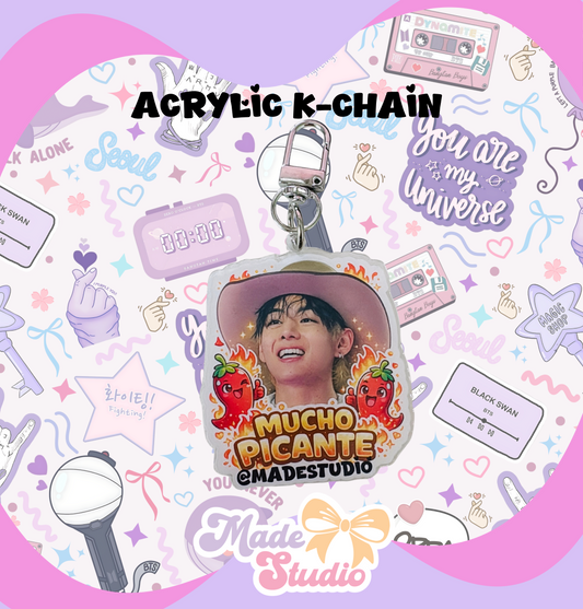 Mucho Picante Acrylic Keychain