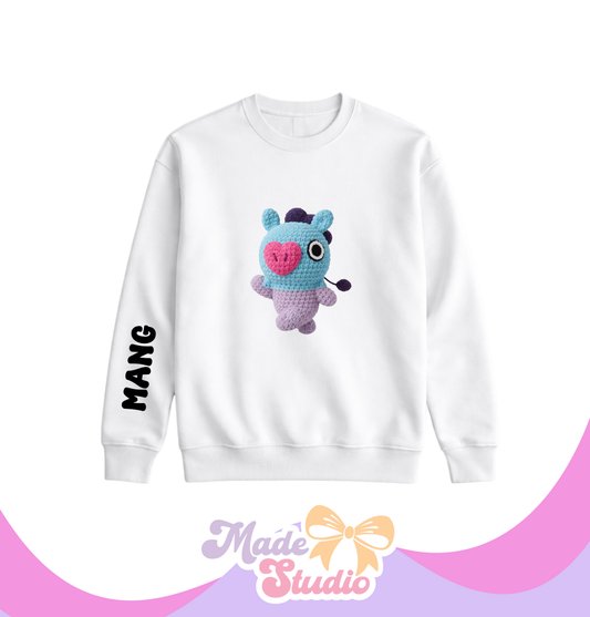 🧶Mang Stile 1 BT21 Crochet Style Crewneck Sweatshirt