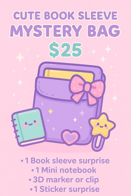 Cute Book Sleeve Mystery Bag