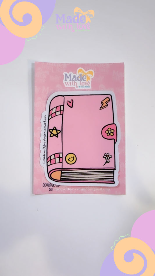 Groovy Book Vinyl Sticker