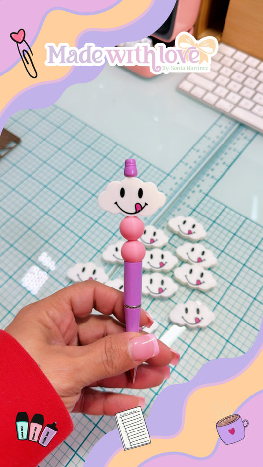 Smile Cloud Pen  Beads Pack of 6