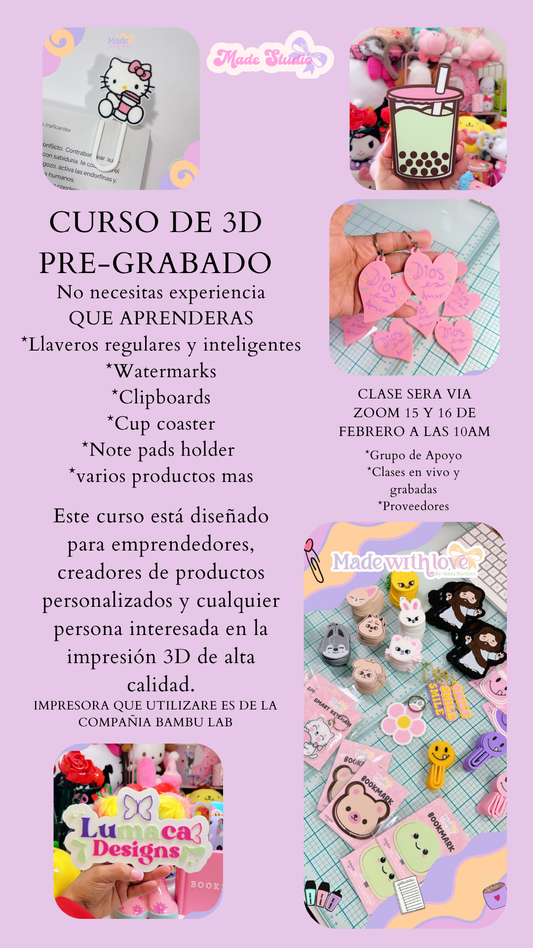 3D PRINTING CURSE/CURSO DE 3D PRINTING