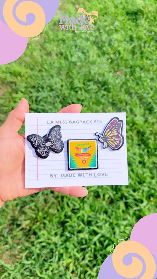 La Misi Bagpack Pin