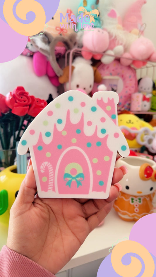 Ginger Bread House Cup Coaster